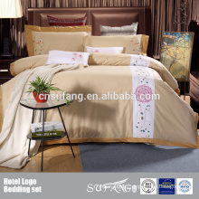 100% Cotton Hotel EMB Logo Bedding Set